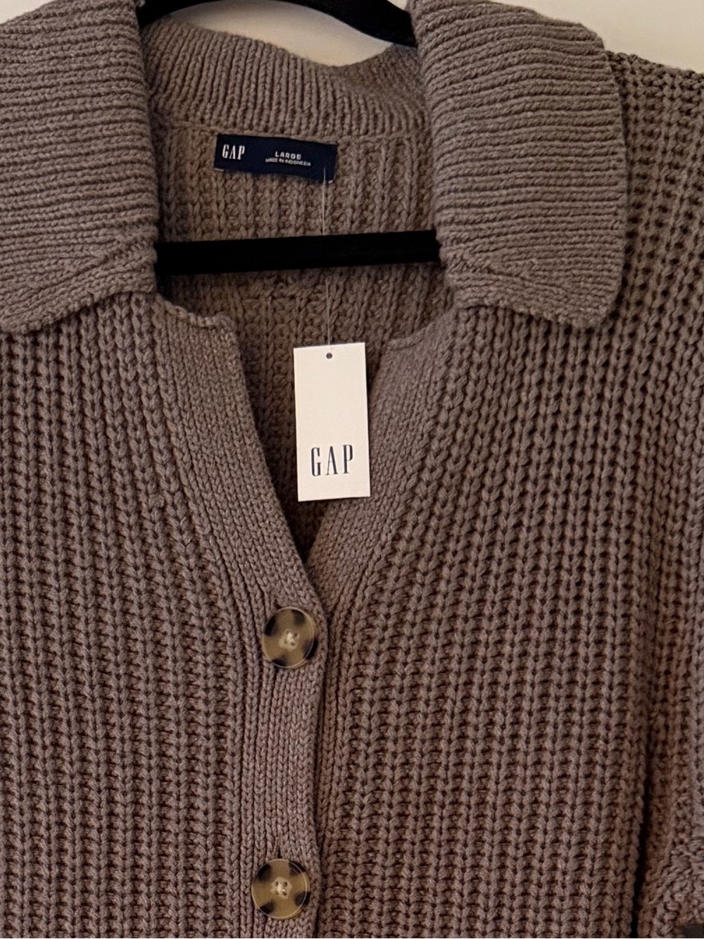 Knit Collared Cardigan - Picture 4 of 4